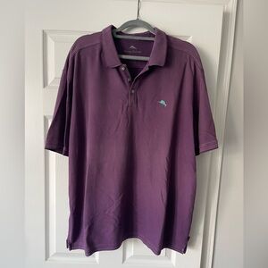 Tommy Bahama Deep Plum Short-Sleeve Polo